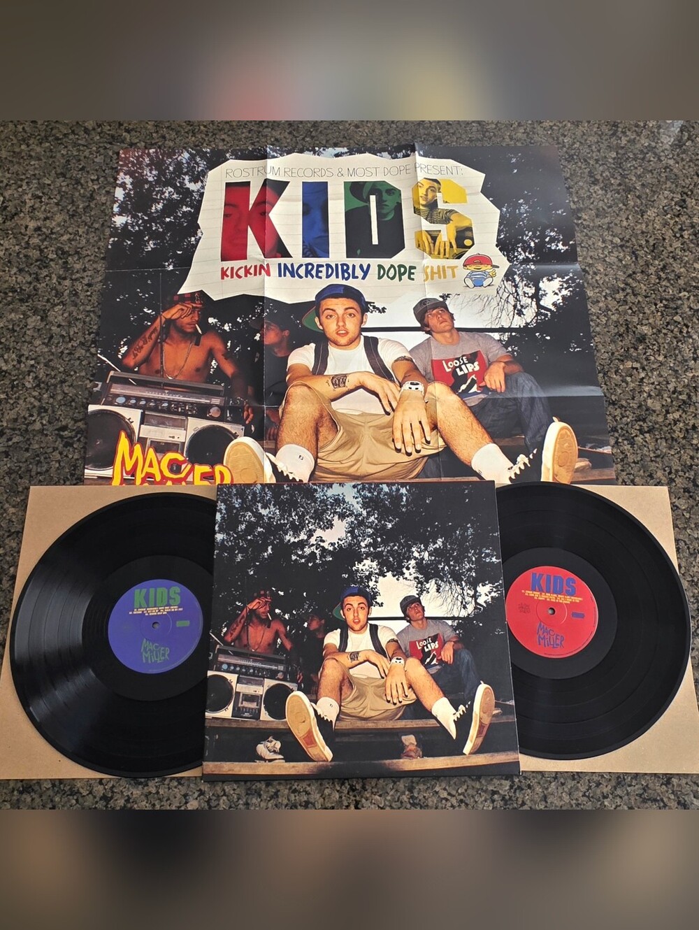 Mac Miller K.I.D.S. Vinyl 2 X LP 2020 Limited Edition Exclusive with poster rare